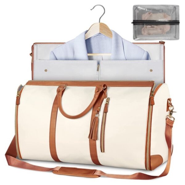 Large Capacity Travel Duffle Bag Women's Handbag Folding Suit Bag Waterproof Clothes Totes - Image 8