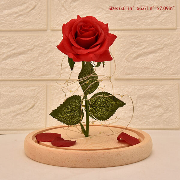 Glass Cover Rose LED Supper Light Valentine Day - Image 5