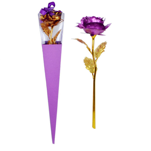 Gold Foil Rose Eternal Flower Teacher's Day Mother's Day Creative Gift - Image 4