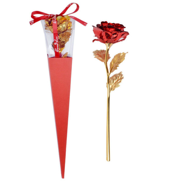 Gold Foil Rose Eternal Flower Teacher's Day Mother's Day Creative Gift - Image 2