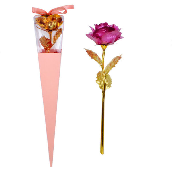 Gold Foil Rose Eternal Flower Teacher's Day Mother's Day Creative Gift - Image 5