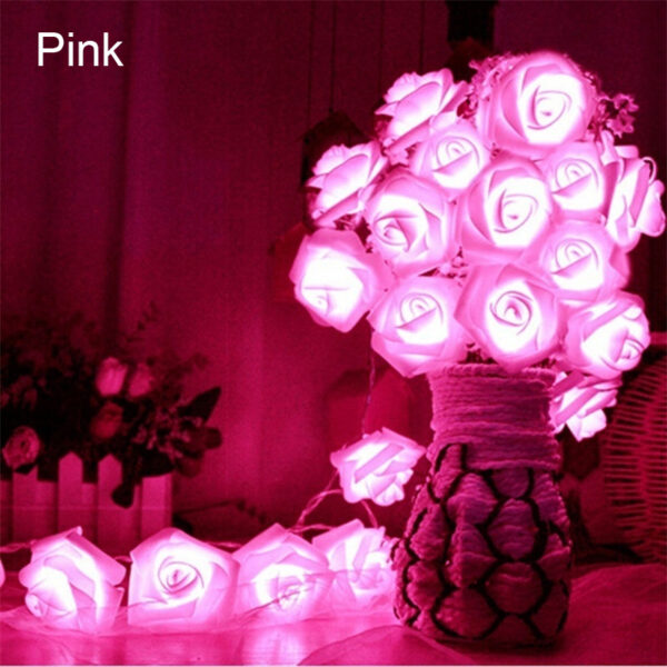 Lights Battery Powered Romantic Floral Lamp Wedding Valentines Day - Image 3