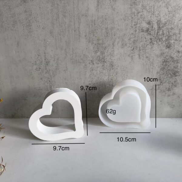 Valentine's Day Hollow Heart Silicone Mold - Image 4