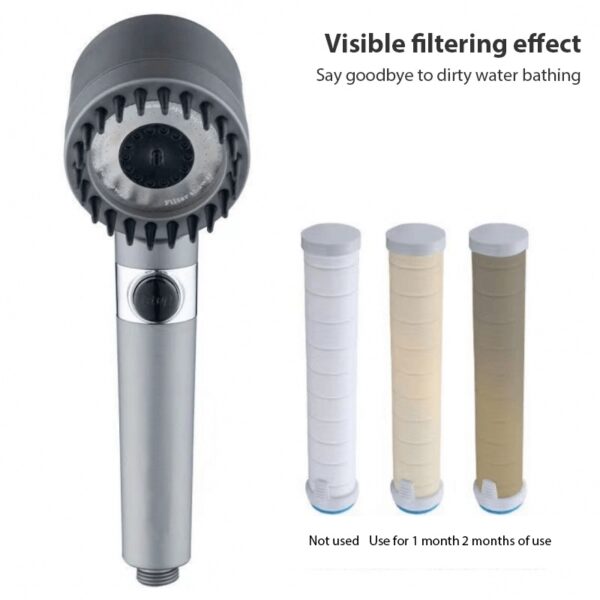 3 Modes Shower Head High Pressure Showerhead Portable Filter Rainfall Faucet Tap Bathroom Bath Home Innovative Accessories - Image 7