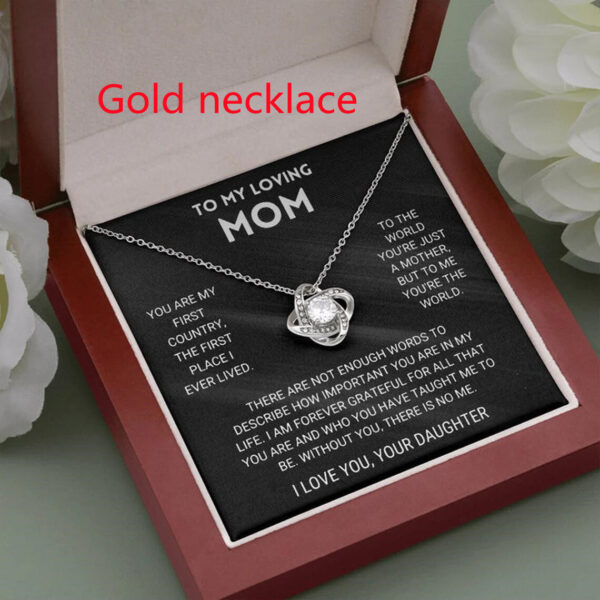 New Eternal Heart Clover Necklace Pendant Cross-border Mother's Day Valentine's Day Pendant Clavicle Chain - Image 7
