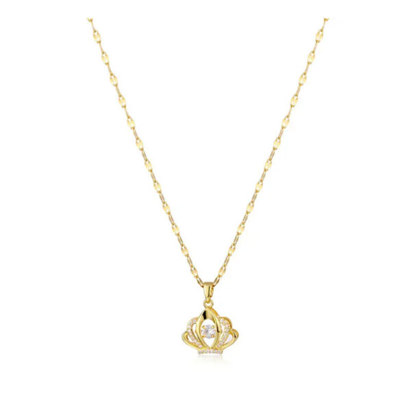Valentines Day Gift Perfume Bottle Pendant Titanium Steel Necklace Korean Trend Zircon Luxury Female Necklace Charm Jewelry Gift Fashion Jewelry Woman - Image 9