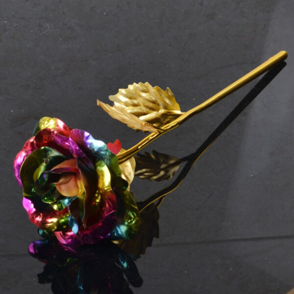 Gold-foil Roses Chinese Valentine's Day Gift Chocolate Golden Rose Valentine's Day - Image 3