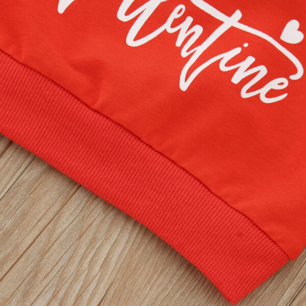 Valentine's Day Love Letter Hoodie Red - Image 4